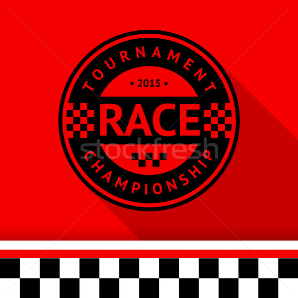 Racing stamp-07 Stock photo © Ecelop