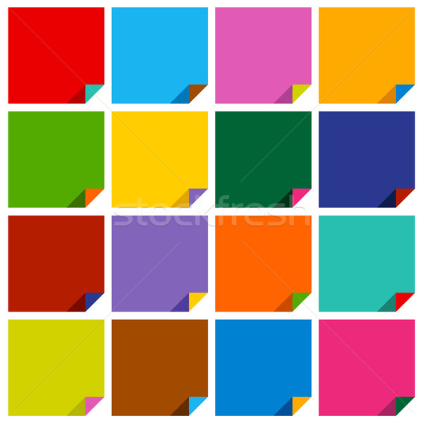 set of 16 blank squares Stock photo © Ecelop