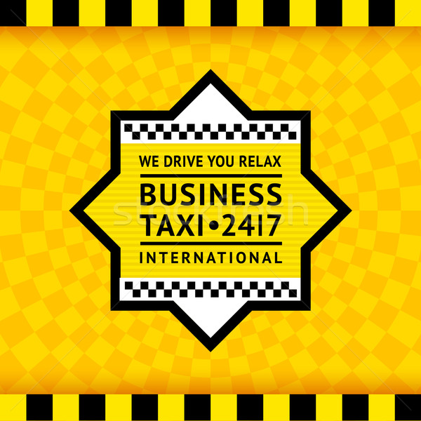 Taxi symbol with checkered background - 13 Stock photo © Ecelop