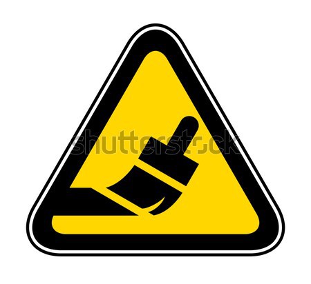 Triangular Warning Hazard Symbol Stock photo © Ecelop