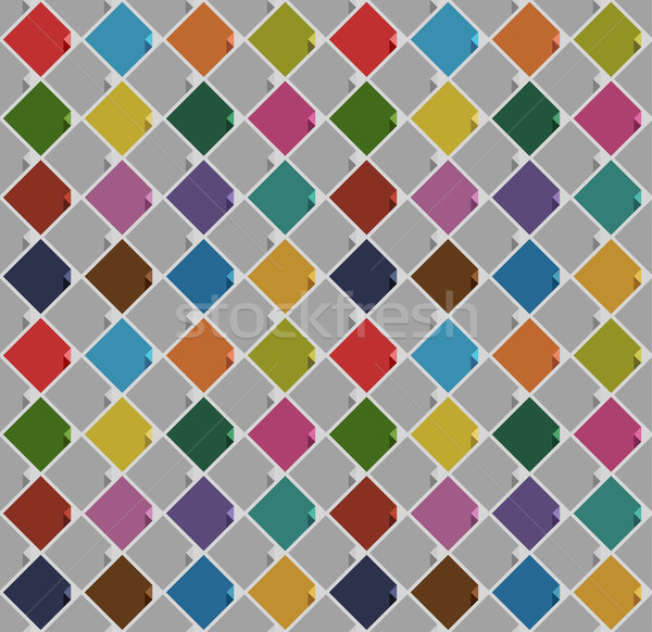 seamless background from blank squares old color Stock photo © Ecelop