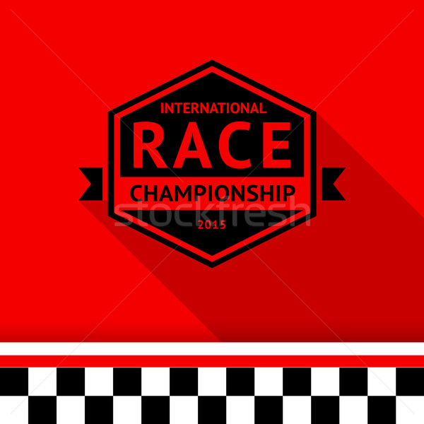 Racing stamp-06 Stock photo © Ecelop
