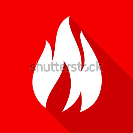 Brand vreugdevuur vlam cirkel vorm macht Stockfoto © Ecelop