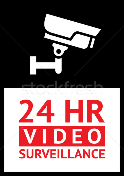 Sticker cctv Stock photo © Ecelop