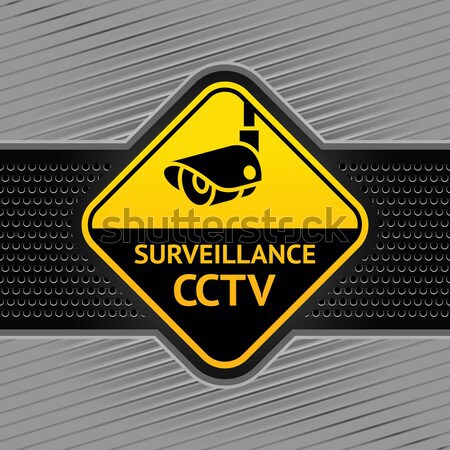 CCTV pictogram, video surveillance symbol Stock photo © Ecelop