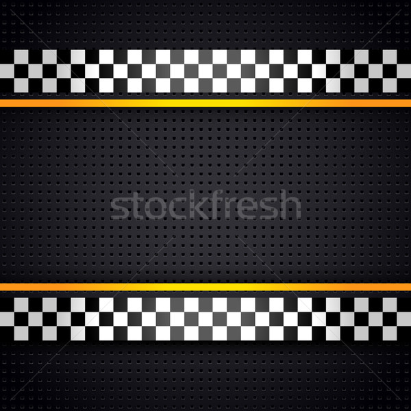 Structured metallic perforated for race sheet template Stock photo © Ecelop