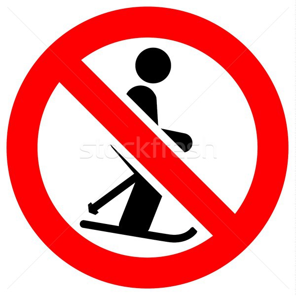 Prohibition red sign Stock photo © Ecelop