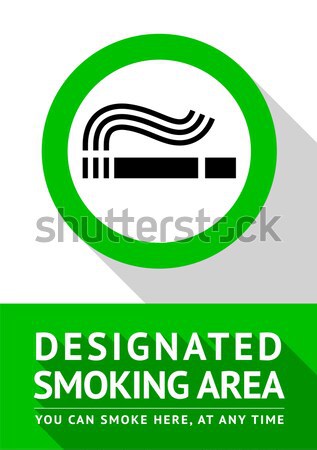 smoking area sign Stock photo © Ecelop