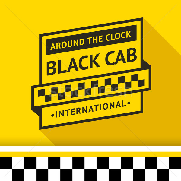 Taxi badge ombra business strada città Foto d'archivio © Ecelop