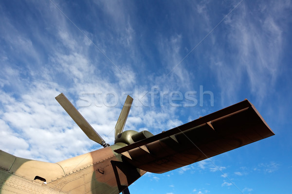 Helicopter tail rotor Stock photo © EcoPic