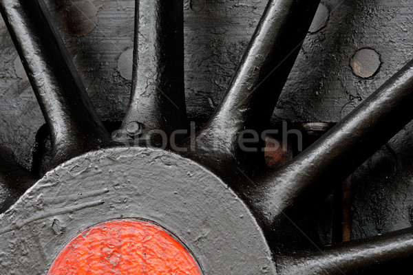 Steam locomotive wheel Stock photo © EcoPic