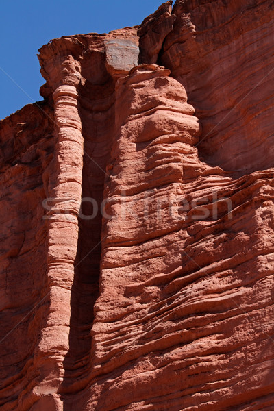 Sandstein Klippe steilen Park Natur Stock foto © EcoPic