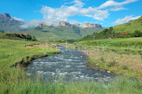 Tugela river and  mountains Stock photo © EcoPic