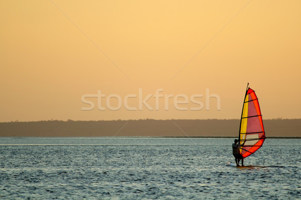 Stock photo: Windsurfer