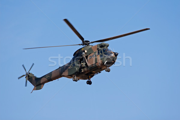 軍事 ヘリコプター 飛行 空 金属 フライ ストックフォト © EcoPic