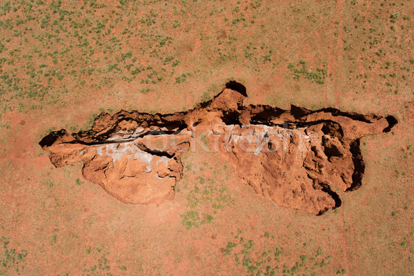 Widok z lotu ptaka Południowej Afryki region krajobraz Zdjęcia stock © EcoPic