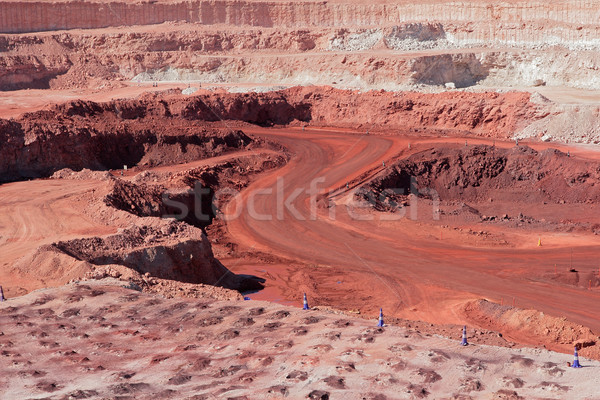 Hierro minería grande mina Foto stock © EcoPic