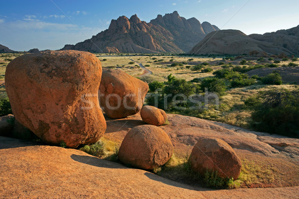 Granite rock landscape Stock photo © EcoPic