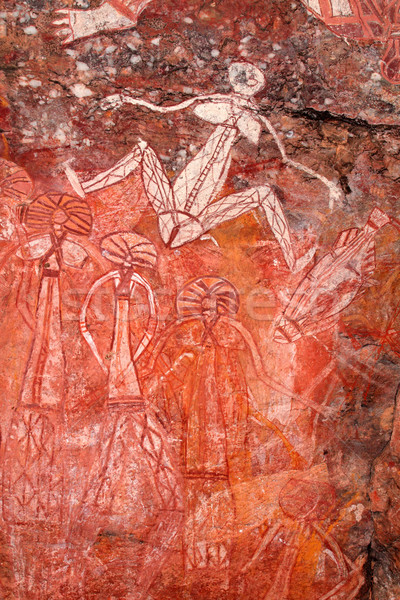 Aboriginal rock art  Stock photo © EcoPic