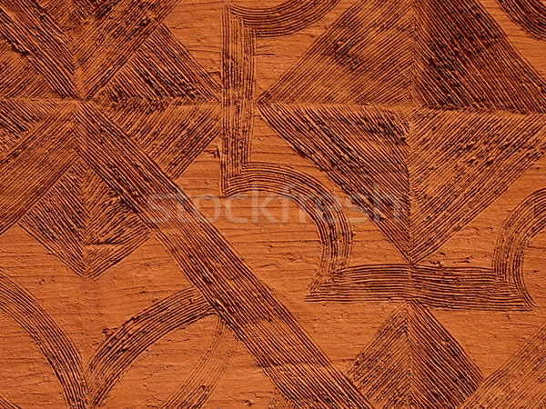 Stock foto: Schlamm · Wand · traditionellen · abstrakten · Hintergrund