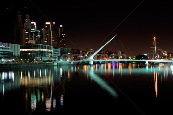 Stok fotoğraf: Köprü · kadın · Buenos · Aires · gece · Arjantin