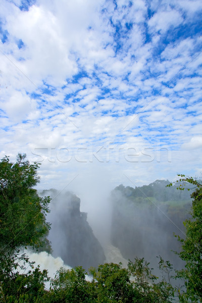 Cascadă Zimbabwe vedere râu Africa Imagine de stoc © EcoPic