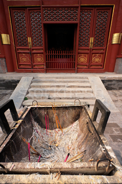 Tapınak Pekin tütsü teklif Çin şehir Stok fotoğraf © EcoPic