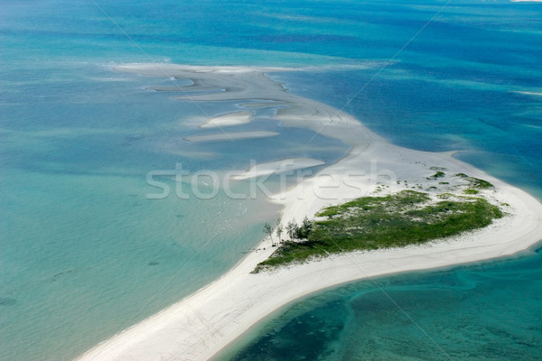 Stock fotó: Trópusi · sziget · légifelvétel · kicsi · part · Mozambik · déli