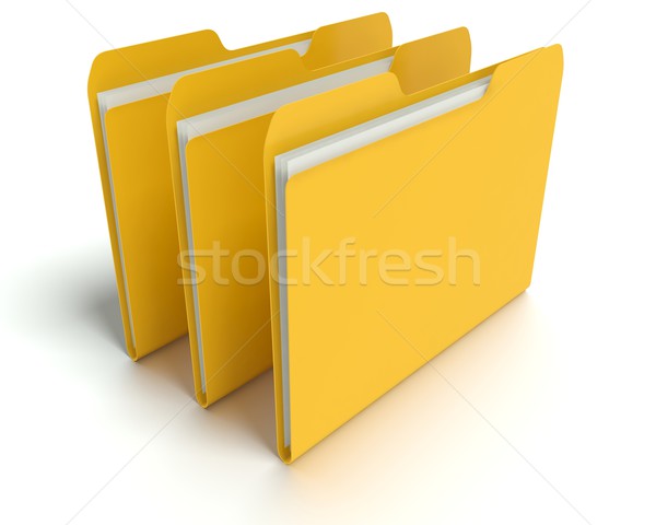Dossier fichier 3D graphique rendu blanche Photo stock © edgeofmadness
