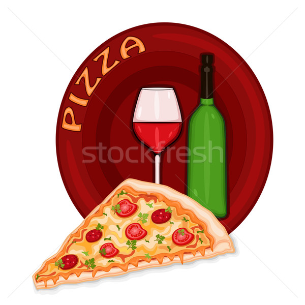 Pizza Icon Stock photo © Eireann