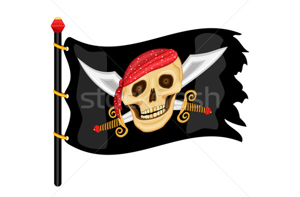 Jolly Roger Pirate Flag Stock photo © Eireann
