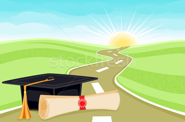 Graduation bright future Stock photo © Eireann