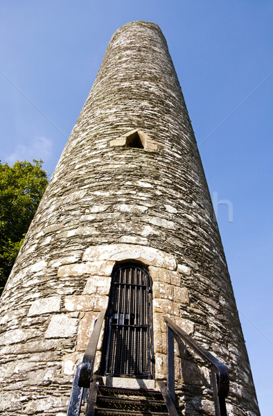 Round Tower at Monasterboice Stock photo © Eireann
