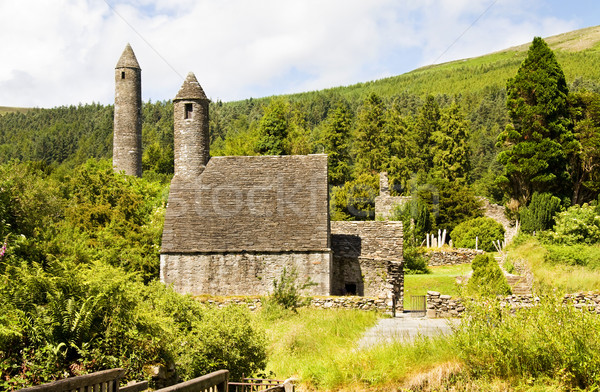 Saint Kevin Church (Kitchen)  is a symbol of Ireland and part of Glendalough (Gleann Da Loch) Herita Stock photo © Eireann