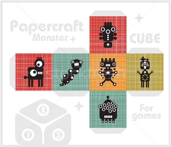 Stock photo: Paper cube for children games and decoration.