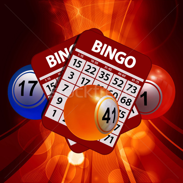 Nieuwe 3D bingo kaarten Stockfoto © elaine