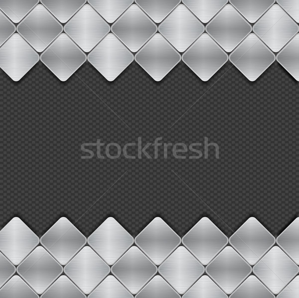 brushed metal mosaics on texture background Stock photo © elaine