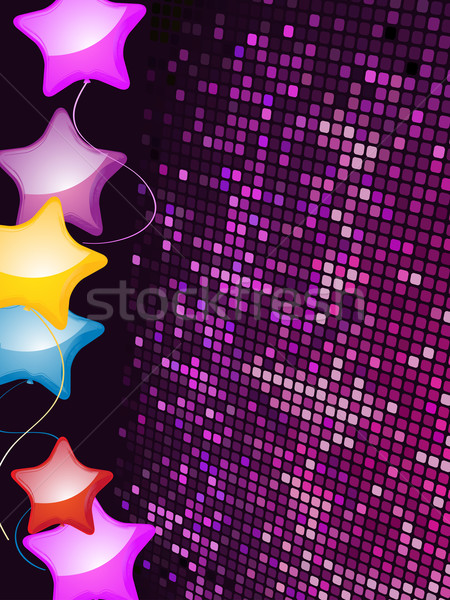 balloon and purple mosaic background Stock photo © elaine