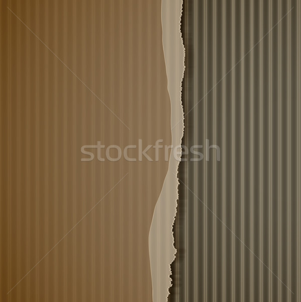 torn corrugated cardboard Stock photo © elaine