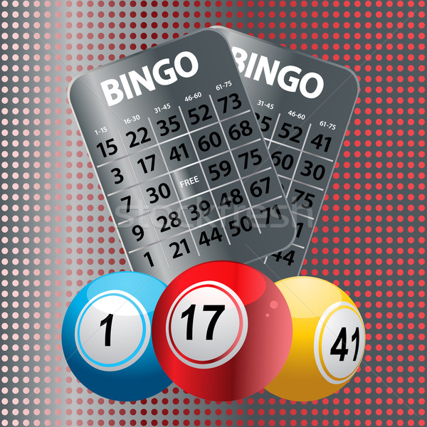 Bingo metalen kaarten Stockfoto © elaine