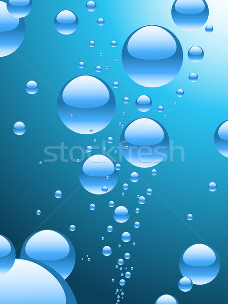 [[stock_photo]]: Résumé · bulle · bleu · air