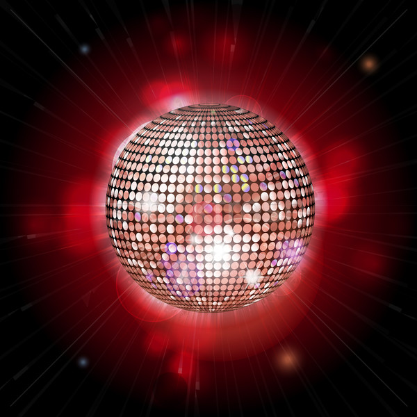 Disco mingea obiectiv roşu Imagine de stoc © elaine