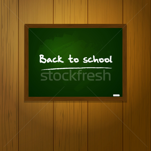 blackboard with sample chalk text on wood cao Stock photo © elaine