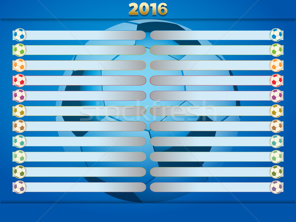 Calcio calcio blu 2016 sport Foto d'archivio © elaine