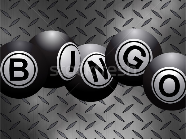 Metalen bingo metaal diamant plaat Stockfoto © elaine