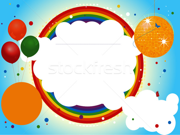 Kids party invite background Stock photo © elaine