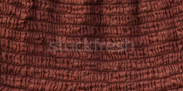 Cotton Fabric Texture - Squiggly Brown Stock photo © eldadcarin