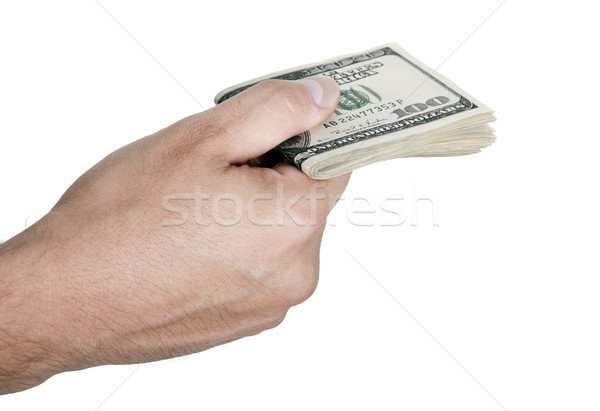 Giving Out Cash - Folded Stock photo © eldadcarin