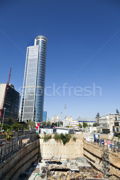 Construction Site & Skyscraper Stock photo © eldadcarin