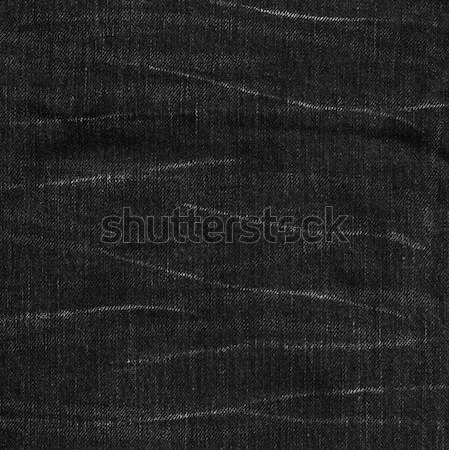 Denim Stoff Textur schwarz groß Auflösung Stock foto © eldadcarin